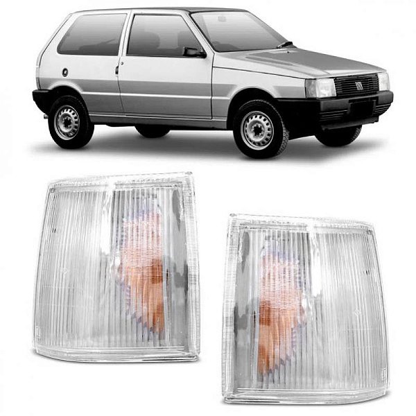 Lanterna uno fiat de 1991 a 2003 dianteira lado direito cristal amarela