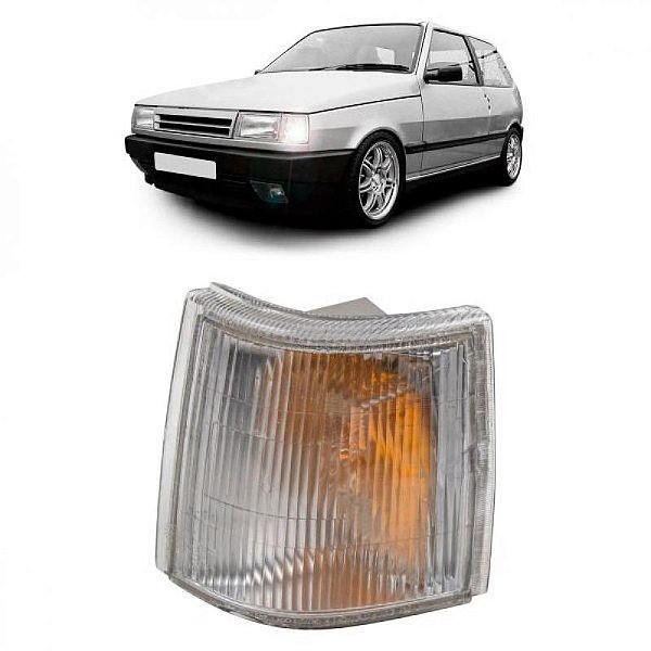 Lanterna uno fiat de 1991 a 2003 dianteira lado esquerdo cristal modelo cibie