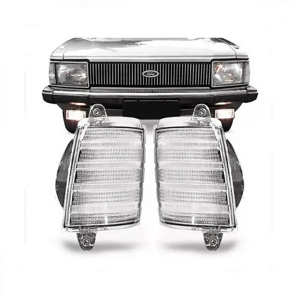 Lanterna del rey ford de 1981 a 1984 lado direito dianteira cristal em acrílico