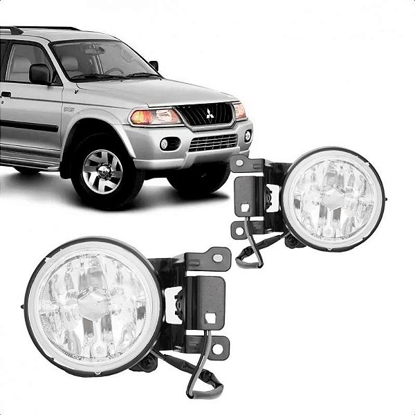Farol auxiliar pajero sport mitsubishi de 2000 a 2004 e pajero tr4 mitsubishi de 2004 a 2007 lado direito
