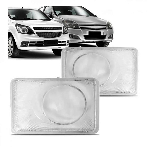 Lente do farol auxiliar vectra chevrolet de 2006 a 2011 e agile chevrolet de 2010 a 2013 lado direito
