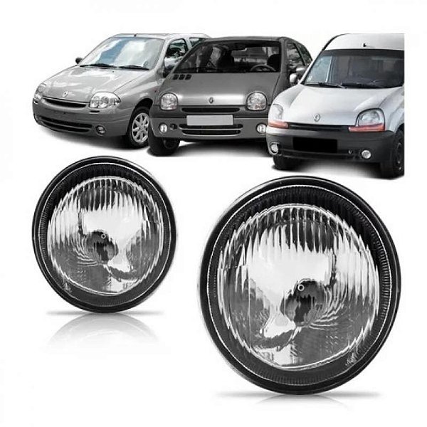 Farol auxiliar clio renault de 1999 a 2002 twingo e kangoo renault de 1998 a 2007 lado esquerdo raiado
