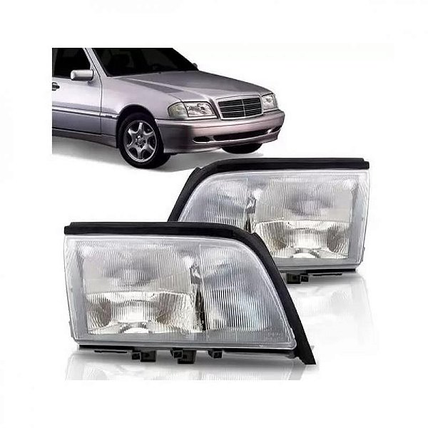 Farol c220 mercedes benz de 1994 a 1996 lado esquerdo foco duplo com milha