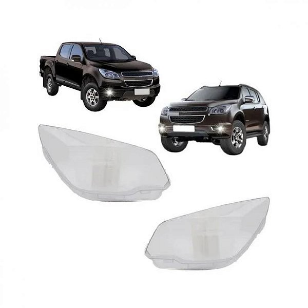 Lente de farol s10 chevrolet de 2012 a 2016 lado esquerdo