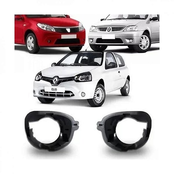 Suporte de farol auxiliar clio renault de 2012 a 2016 lado esquerdo