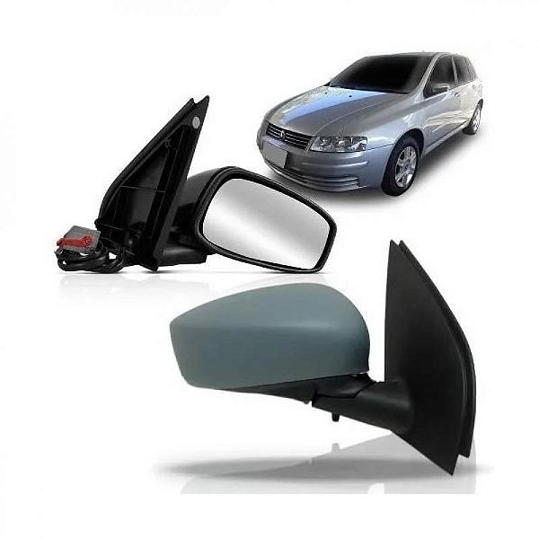 Retrovisor externo stilo fiat de 2003 a 2007 lado esquerdo primer elétrico térmico asférico