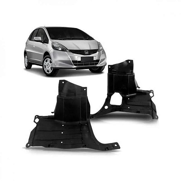 Protetor inferior do para barro fit honda de 2009 a 2014 dianteiro lado direito até 2023