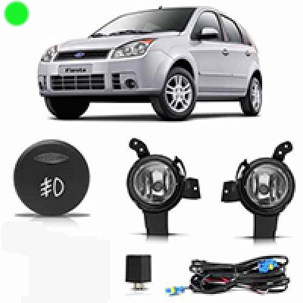 Kit farol auxiliar fiesta ford de 2008 a 2010