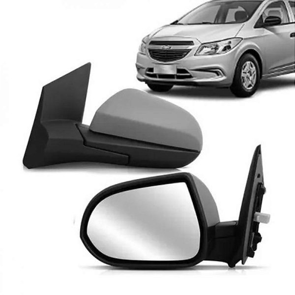Retrovisor externo onix prisma chevrolet de 2012 a 2020 lado direito elétrico com capa em primer