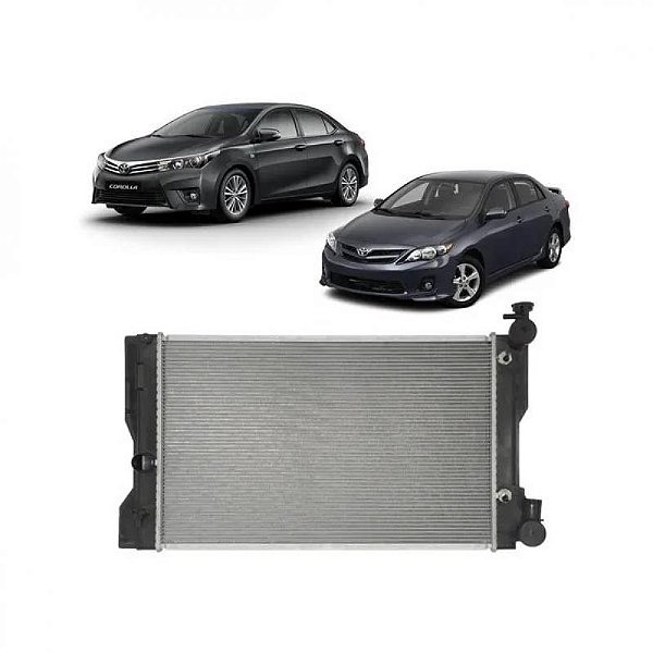 Radiador corolla toyota de 2009 a 2019 para câmbio automático ou manual