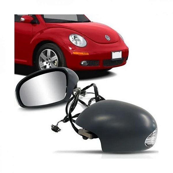 Retrovisor externo new beetle volkswagen de 2006 a 2011 lado esquerdo primer elétrico com aquecimento e pisca