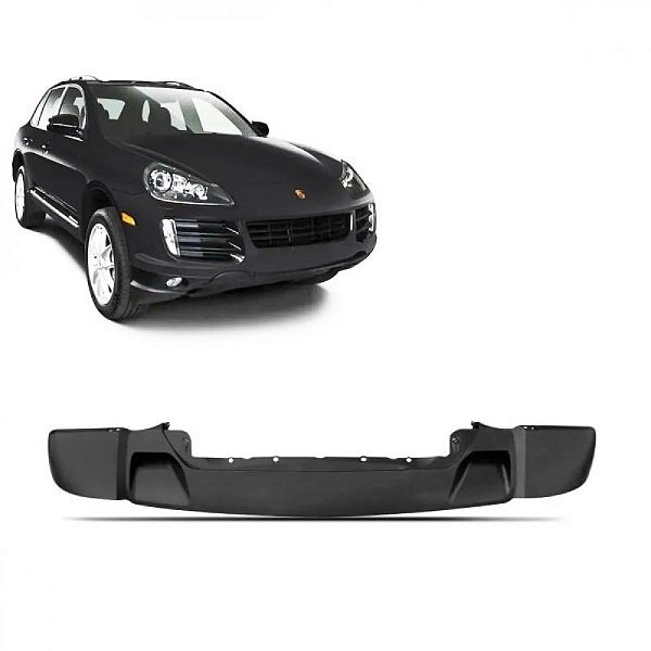 Spoiler do para choque cayenne porsche de 2008 a 2010 dianteiro preto sport com furo para sensor texturizado