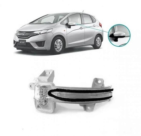 Pisca do retrovisor fit honda de 2014 a 2021 e city honda de 2014 em diante e hrv honda de 2016 em diante lado direito