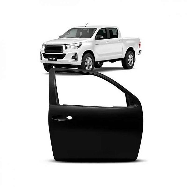 Porta hilux toyota de 2016 a 2025 dianteira lado esquerdo verde escuro picape cabine dupla