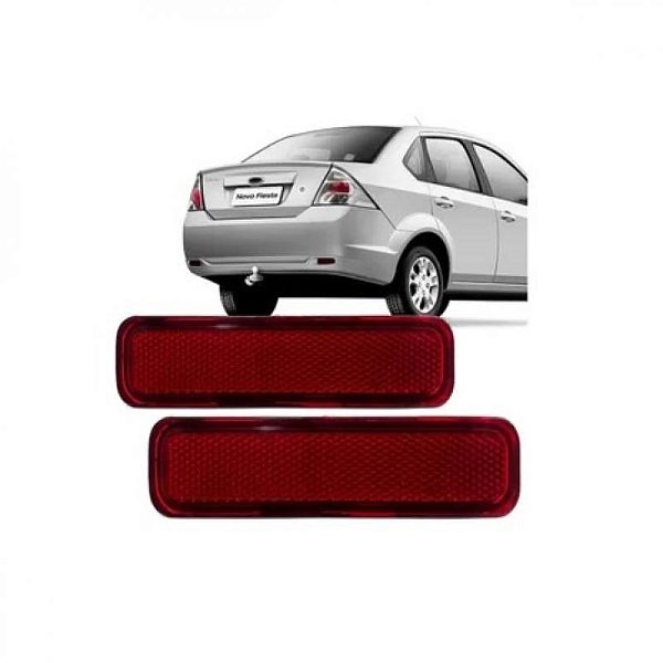 Lanterna fiesta ford de 2010 a 2014 para choque traseiro lado direito sedan refletor
