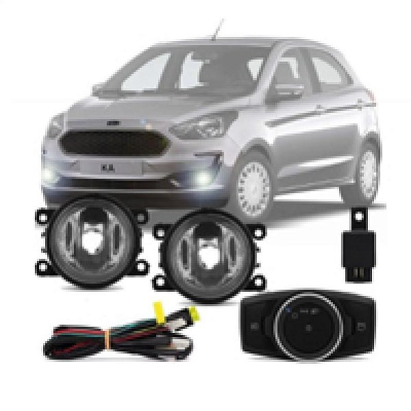 Kit farol auxiliar ka ford de 2019 a 2022