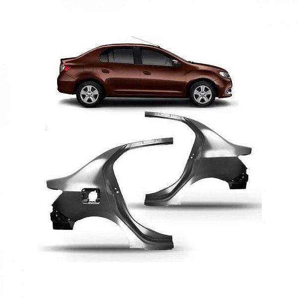 Lateral logan renault de 2014 a 2025 traseira inferior lado direito