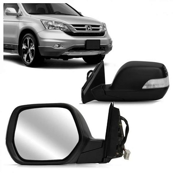 Retrovisor externo crv honda de 2007 a 2011 lado direito elétrico com pisca