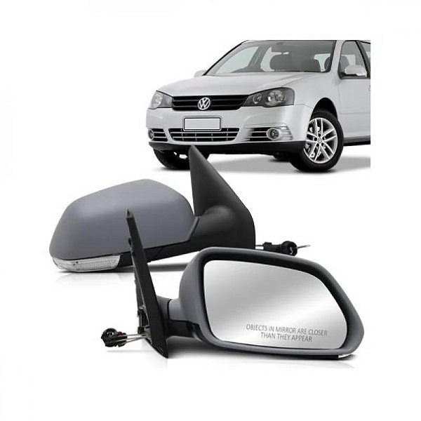 Retrovisor externo golf volkswagen de 2008 a 2013 lado esquerdo com controle manual e com pisca
