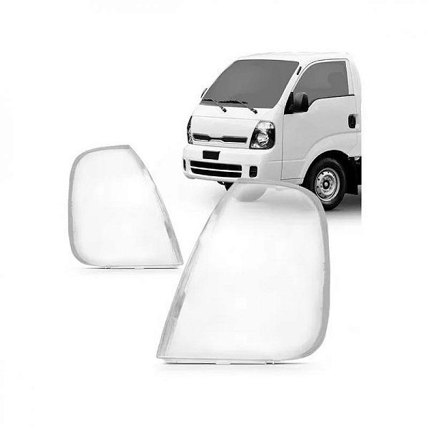 Lente de farol bongo kia de 2005 a 2023 lado direito