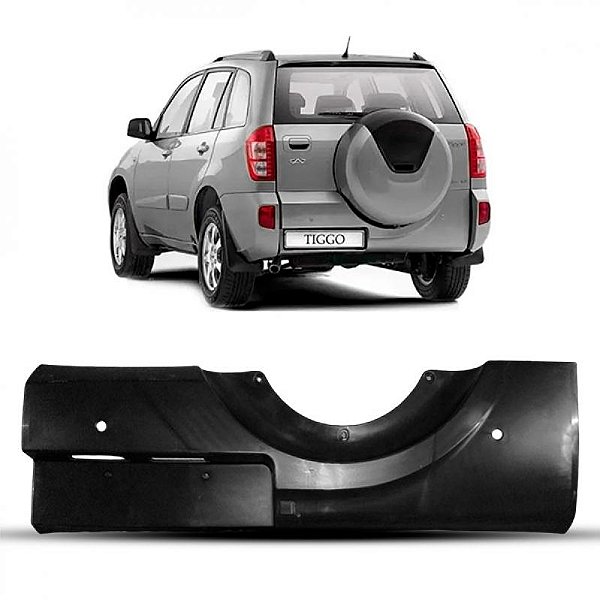 Para choque tiggo chery de 2014 a 2015 traseiro com furo para sensor