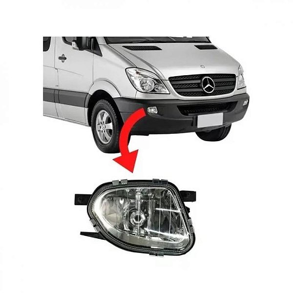 Farol auxiliar sprinter mercedes benz de 2012 a 2016 lado esquerdo