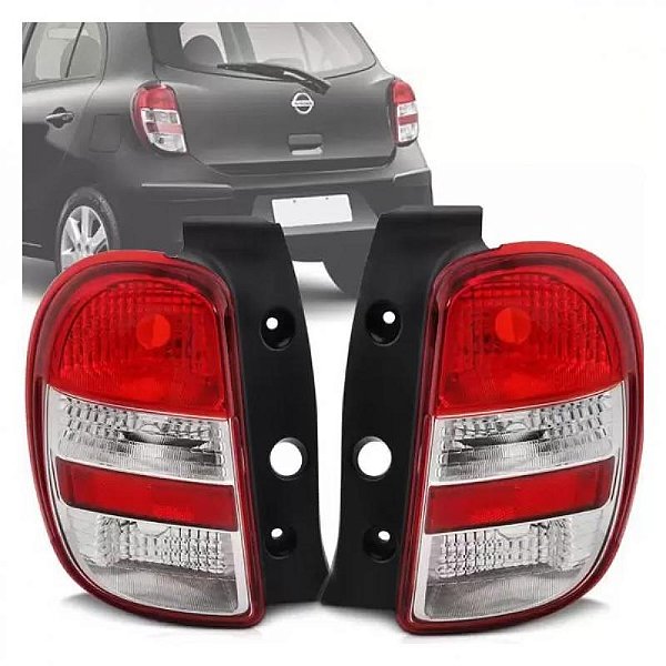Lanterna march nissan de 2011 a 2013 traseira lado direito