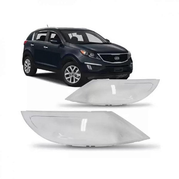 Lente de farol sportage kia de 2011 a 2016 lado esquerdo
