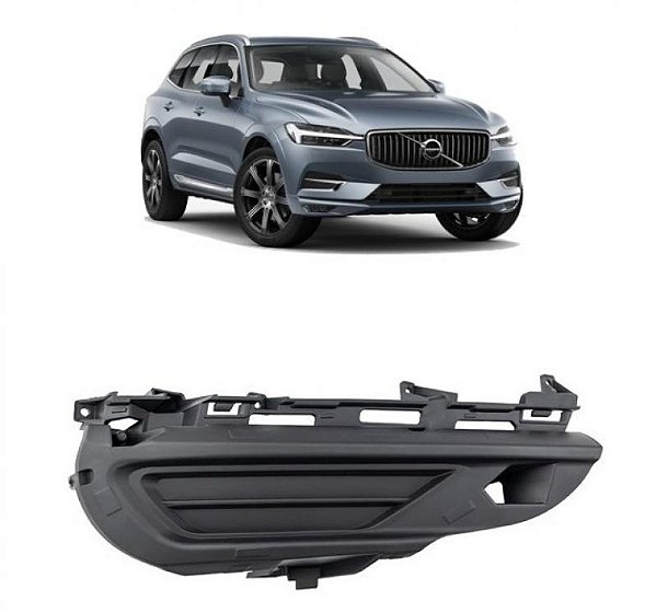 Grade do farol auxiliar xc60 volvo de 2018 a 2021 lado direito inferior