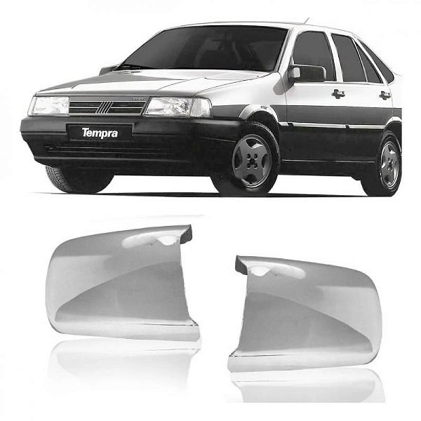 Capa de retrovisor tempra fiat de 1991 a 1998 lado direito cromada