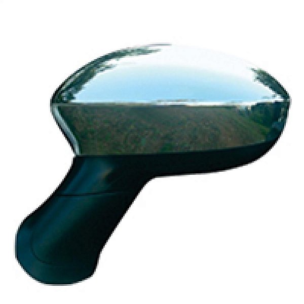 Capa de retrovisor punto fiat lado direito cromada ficosa