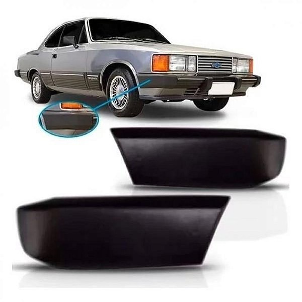 Ponteira de para choque opala chevrolet de 1985 a 1992 superior preto