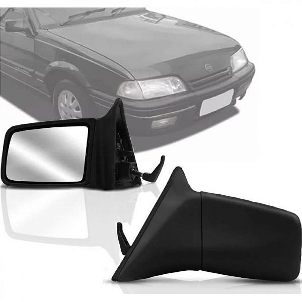 Retrovisor monza chevrolet de 1994 a 1996 lado esquerdo externo com controle manual para duas e quatro portas