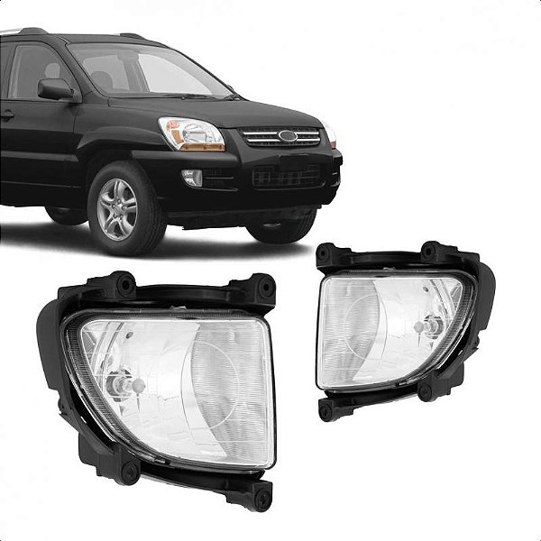 Farol auxiliar sportage kia de 2009 a 2010 lado direito com lâmpada