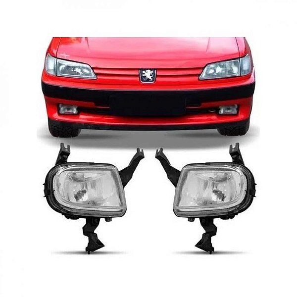 Farol auxiliar 306 peugeot de 1998 a 2002 lado esquerdo raiado