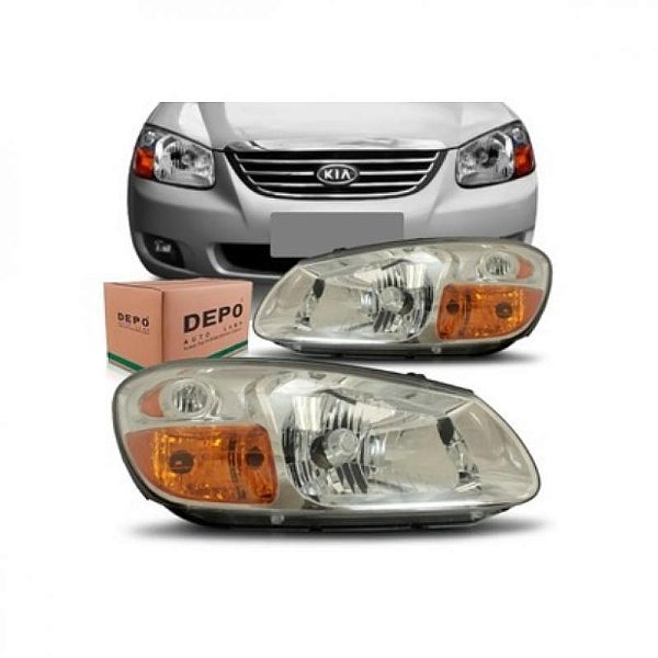 Farol cerato kia de 2006 a 2007 lado esquerdo