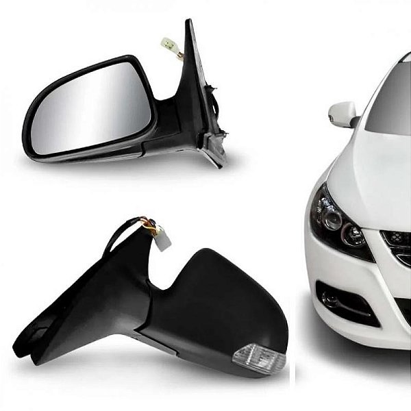 Retrovisor j5 jac de 2011 a 2016 lado direito externo elétrico com aquecimento com pisca