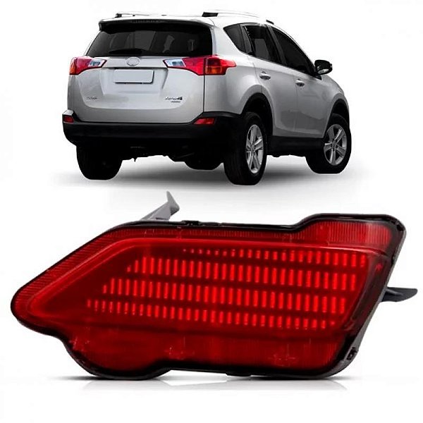 Lanterna do para choque rav4 toyota de 2013 a 2015 traseira lado esquerdo refletor