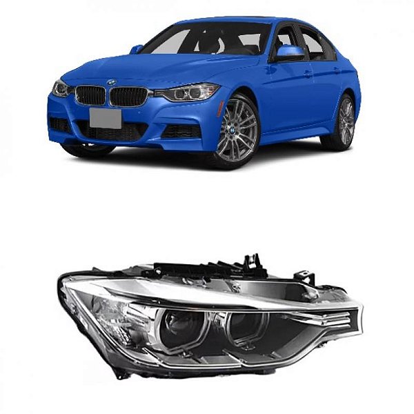 Farol série 3 bmw de 2013 a 2015 lado direito sem xenon