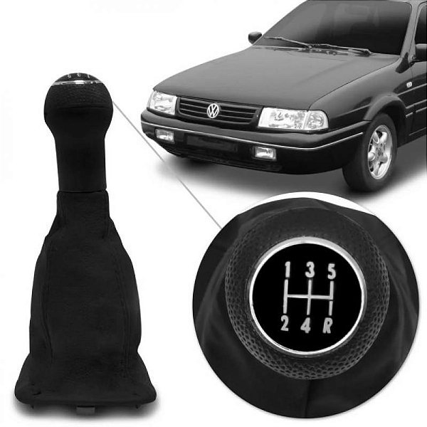 Coifa de câmbio santana volkswagen de 1991 a 1998 com carcaça preta de encaixe longa