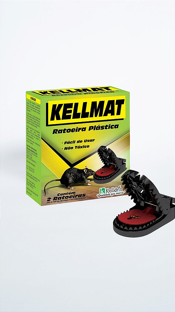 RATOEIRA PLASTICA KELLMAT C/ 2 UND