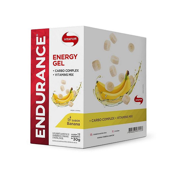 Endurance Energy Gel Caixa com 12 Saches Vitafor