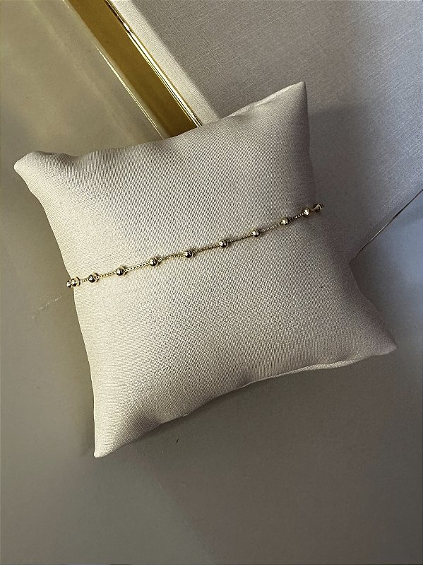 PULSEIRA VENEZIANA COM BOLINHAS