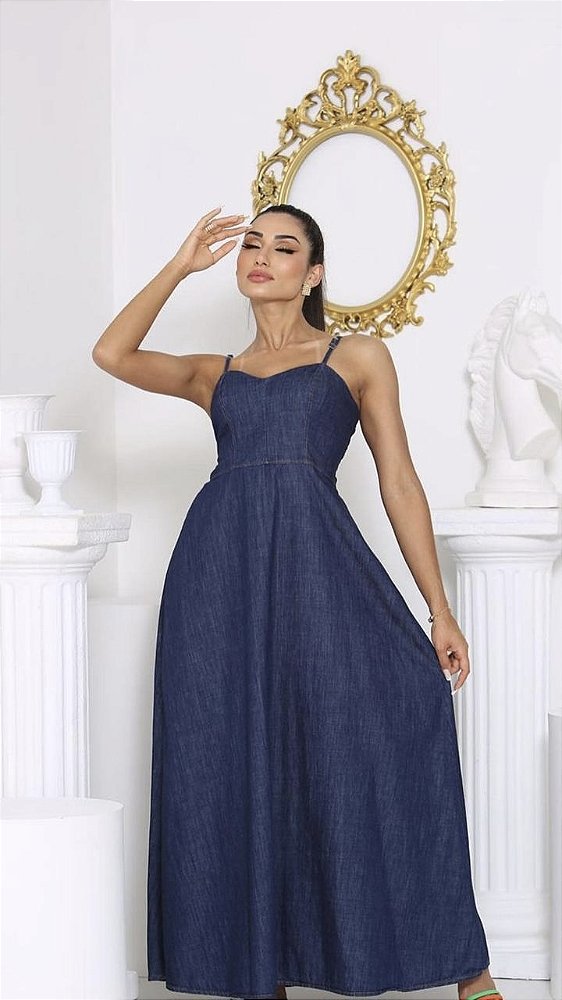 VESTIDO LONGO JEANS