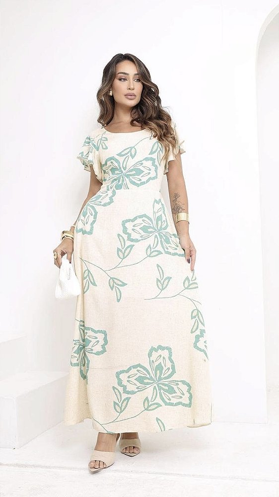 VESTIDO LONGO FLORAL