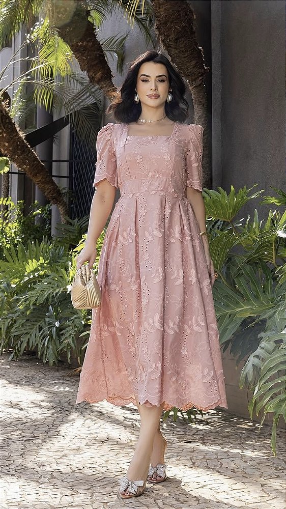 VESTIDO LESE BORDADO