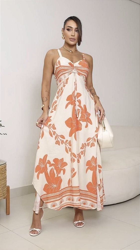 VESTIDO LONGO FLORAL