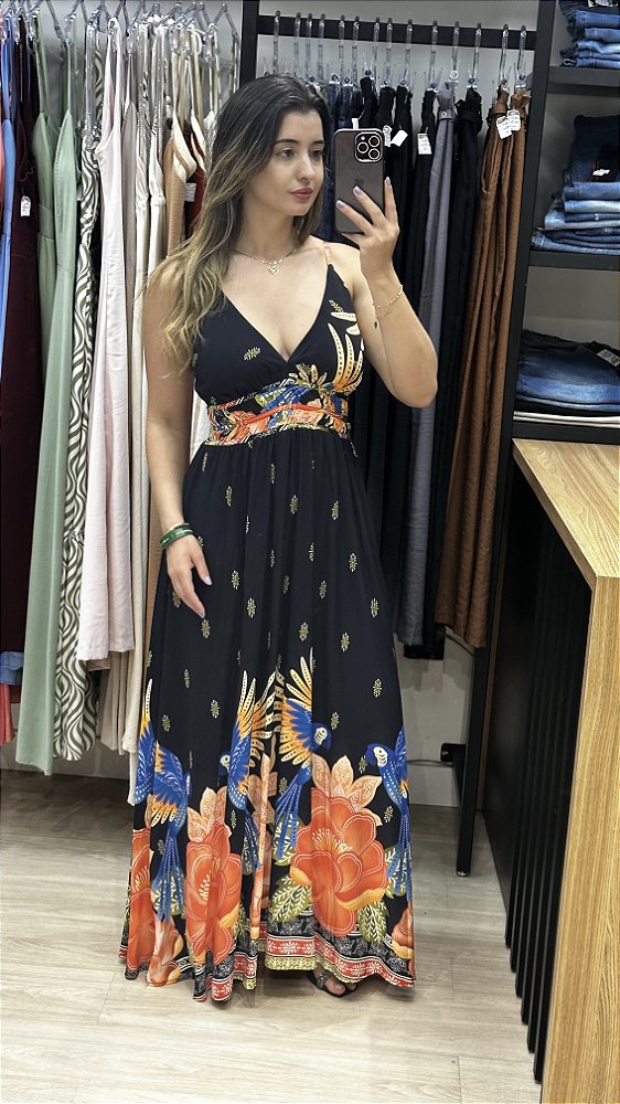 VESTIDO LOMGO ESTAMPADO