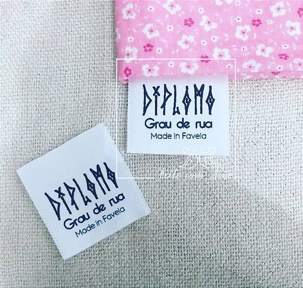 Etiqueta de cetim | 4x3 cm