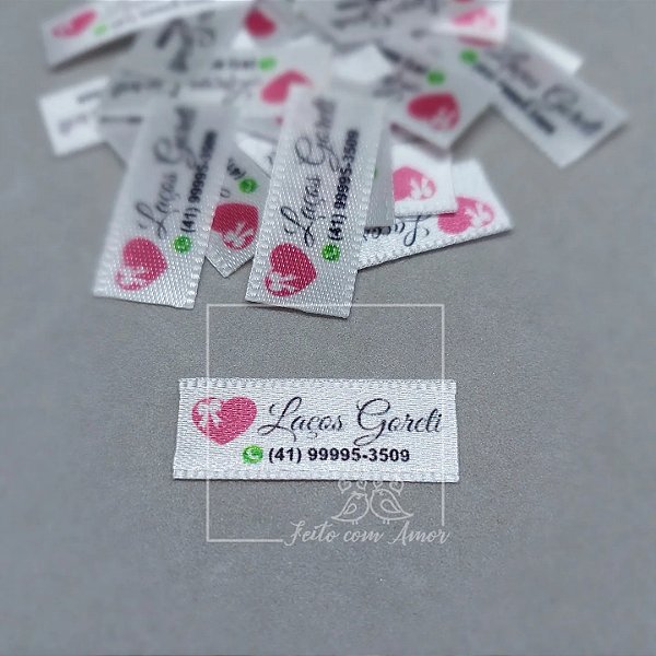 Etiqueta para laço | 3x1 cm